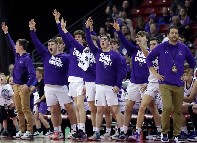 Kiel High School against Lakeside Lutheran High School in a Division 3 semifinal game during the WIAA state boys basketball tournament on Thursday, March 14, 2024 at the Kohl Center in Madison, Wis.
Wm. Glasheen USA TODAY NETWORK-Wisconsin